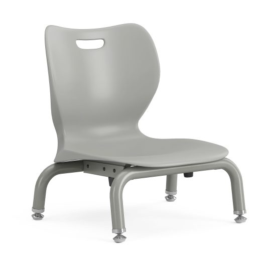 HON SmartLink 4-Leg Plastic Stackable Chairs, Platinum, Set Of 4 Chairs, HONSS4L06AEPTPL
