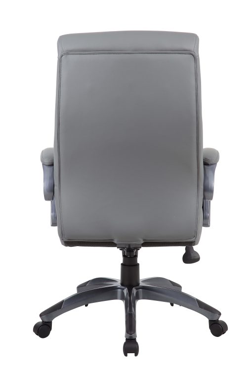 Boss Office Products Ergonomic High-Back Chair, Gray/Gun Metal - Image 2