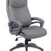 Flash Furniture LeatherSoft™ Faux Leather Mid-Back Office Chair With Chrome Base And Arms, White/Pink 3