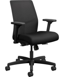 HON® Ignition Fabric High-Back Task Chair, 41% Recycled, Black
