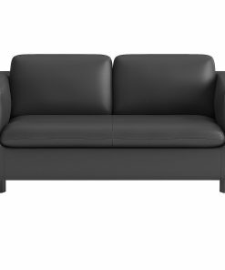 HON Parkwyn Loveseat – 53.5″ x 26.8″29″ – Material: Polyurethane – Finish: Black 2
