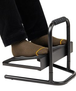 Mind Reader Height Adjustable Ergonomic Footrest, 14-1/2″H x 14-1/4″W x 15″D, Black 2