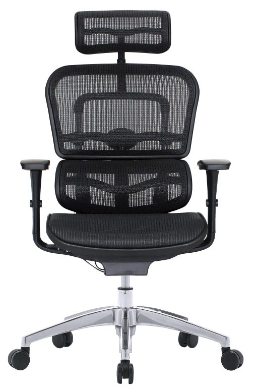 WorkPro® 12000 Series Ergonomic Mesh High-Back Executive Chair, Black/Chrome, BIFMA Compliant - Image 2