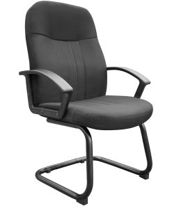 Boss Office Products Fabric Guest Chair, Black