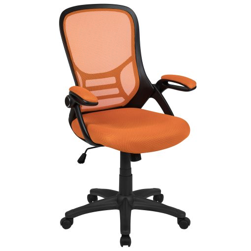 Flash Furniture Ergonomic Mesh High-Back Office Chair, Orange - Image 2