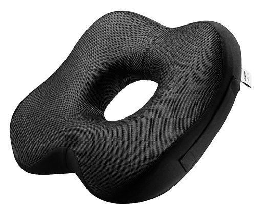 Mount-it! Ergo Collection Ergonomic Seat Cushion, 3-3/16”H x 14-7/16”W x 18-1/2”D, Black