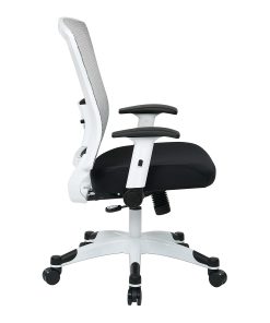 Office Star™ Space Seating Mesh Mid-Back Chair, Black/White 2