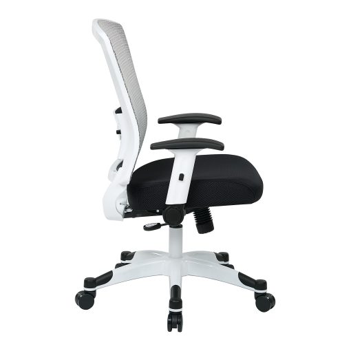 Office Star™ Space Seating Mesh Mid-Back Chair, Black/White - Image 2