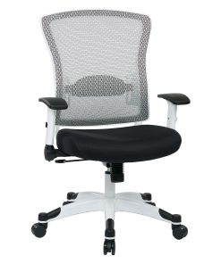 Office Star™ Space Seating Mesh Mid-Back Chair, Black/White