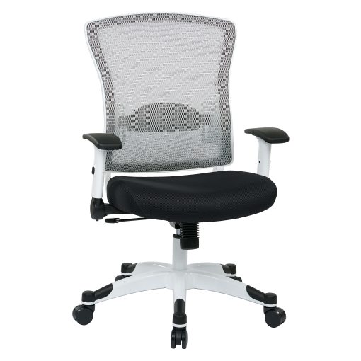 Office Star™ Space Seating Mesh Mid-Back Chair, Black/White