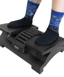 Mount-It! Dual Pedal Ergonomic Footrest, 16-13/16” x 6-5/16”, Black 2