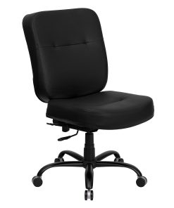 Flash Furniture HERCULES Series Ergonomic Big & Tall High-Back Executive Office Chair, Black LeatherSoft