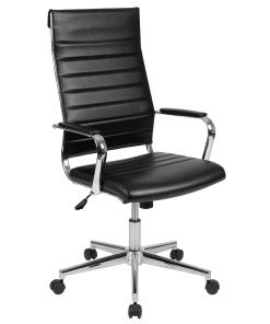 Flash Furniture LeatherSoft™ Faux Leather High-Back Executive Office Chair, Black, BT20595H1BK 2