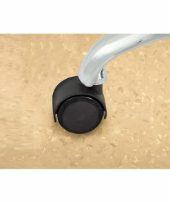 Master Caster Duet Noiseless Chair Mat Casters – 2″ Diameter – 110 lb Load Capacity – Polyurethane – Matte Black – 5 / Set 2