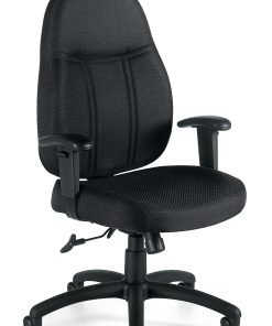 Offices To Go™ Tilter Chair With Arms, 42 1/2″H x 25 1/2″W x 26 1/2″D, Black 2