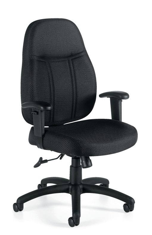 Offices To Go™ Tilter Chair With Arms, 42 1/2"H x 25 1/2"W x 26 1/2"D, Black - Image 2