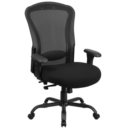 Flash Furniture HERCULES 24-7 Intensive Mesh Big And Tall Multifunction Chair With Synchro Tilt, Black - Image 2