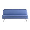 Lifestyle Solutions Turlock Convertible Futon, 66.1"W x 33.1"D x 29"H, Blue