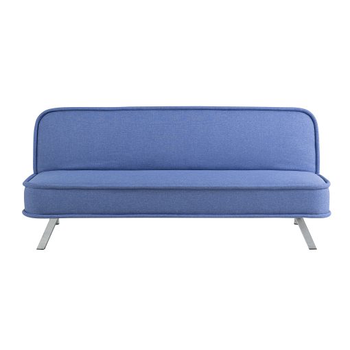 Lifestyle Solutions Turlock Convertible Futon, 66.1"W x 33.1"D x 29"H, Blue