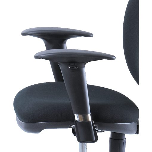 Safco® Adjustable Height Arms for Metro™ Chairs, Black, Set Of 2 - Image 2
