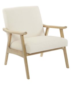 Ave Six Work Smart™ Weldon Chair, Linen/Light Brown