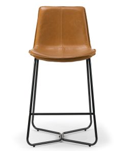 Glamour Home Amery Bar Stools, Black/Cappuccino, Set Of 2 Stools 2
