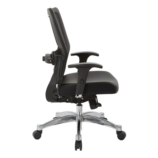 Office Star™ Space Seating 63 Series Ergonomic Vertical Mesh Mid-Back Chair, Black, 63E3T17C63C - Image 2