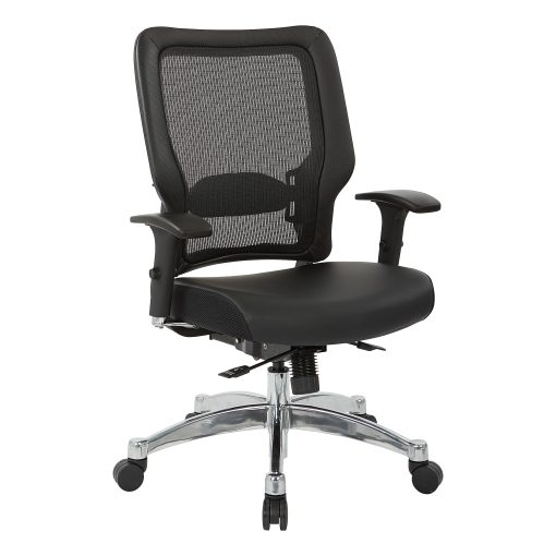 Office Star™ Space Seating 63 Series Ergonomic Vertical Mesh Mid-Back Chair, Black, 63E3T17C63C