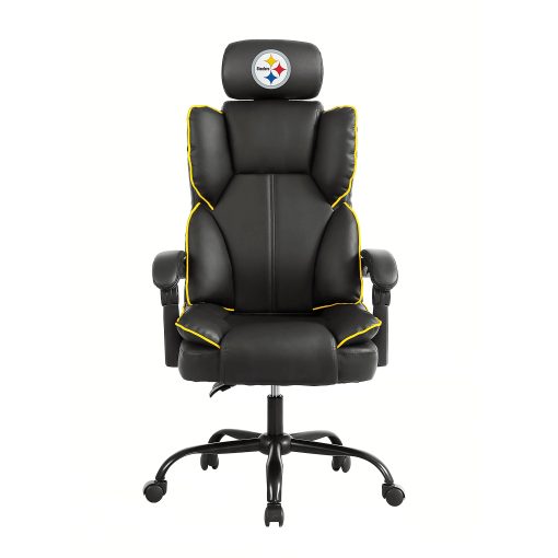 Imperial NFL Champ Ergonomic Faux Leather Computer Gaming Chair, Pittsburgh Steelers - Image 2