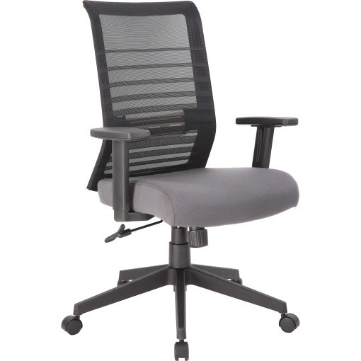 Lorell Removable Mesh Seat Cover - 19" Length x 19" Width - Polyester Mesh - Light Gray - 1 Each - Image 2