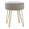 Baxton Studio Mid-Century Modern Upholstered Storage Bench Ottoman, Charcoal 3