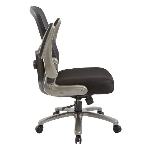 Office Star™ Big And Tall Mesh Mid-Back Managers Chair, Black - Image 2