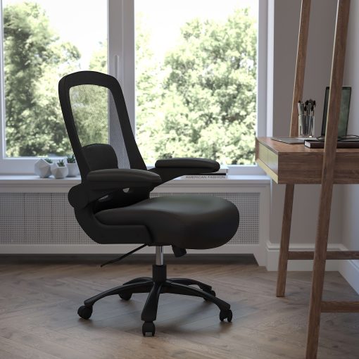 Flash Furniture Hercules Big And Tall High-Back Ergonomic Office Chair, Black