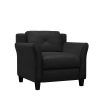 Lifestyle Solutions Hanson Microfiber Chair, Black