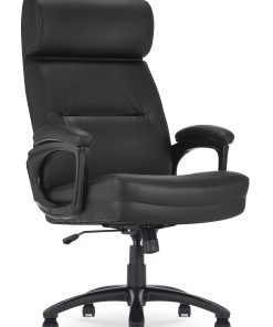 Serta® Comfort Big & Tall Ergonomic Bonded Leather High-Back Executive Office Chair, Black
