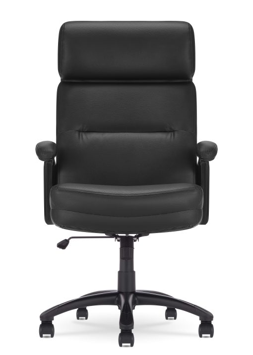 Serta® Comfort Big & Tall Ergonomic Bonded Leather High-Back Executive Office Chair, Black - Image 2