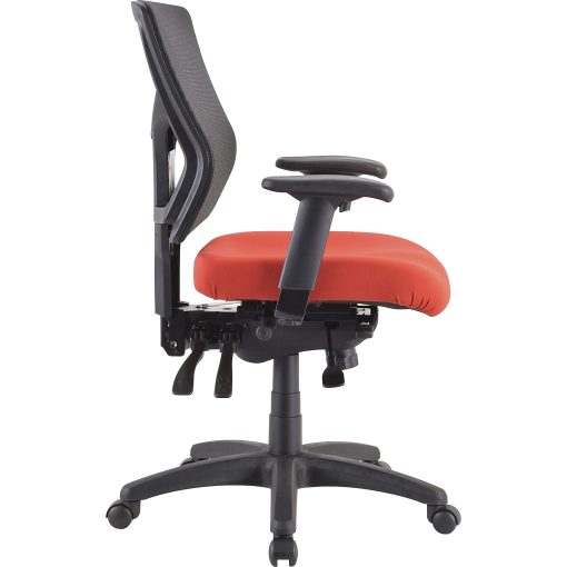 Lorell Padded Fabric Seat Cushion for Conjure Executive Mid/High-back Chair Frame - Red - Fabric - 1 Each - Image 2