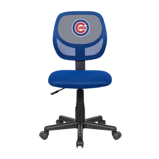 Imperial MLB Mesh Mid-Back Armless Task Chair, Chicago Cubs - Image 2