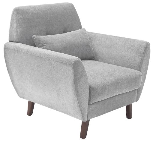 Serta® Artesia Collection Arm Chair, Smoke Gray/Chestnut - Image 2