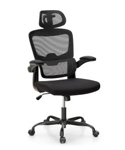 ALPHA HOME Ergonomic Mesh High-Back Task Chair, Black