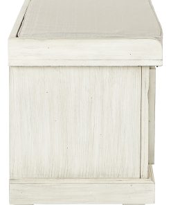 Ave Six Dover Storage Bench, White Wash 2