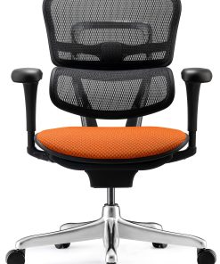 WorkPro® 12000 V2 Series Ergonomic Mesh/Fabric High-Back Office Chair, Tangerine/Black, BIFMA Compliant