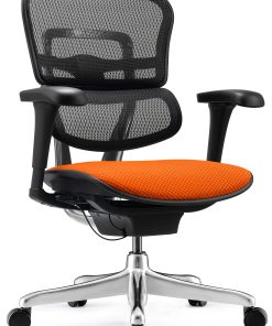 WorkPro® 12000 V2 Series Ergonomic Mesh/Fabric High-Back Office Chair, Tangerine/Black, BIFMA Compliant 2