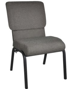Flash Furniture Advantage Church Chair, Fossil/Black, PCHT113