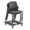 Flash Furniture Mid-Back Mesh Ergonomic Drafting Chair with Adjustable Chrome Foot Ring, Adjustable Arms, Light Gray/Black 4