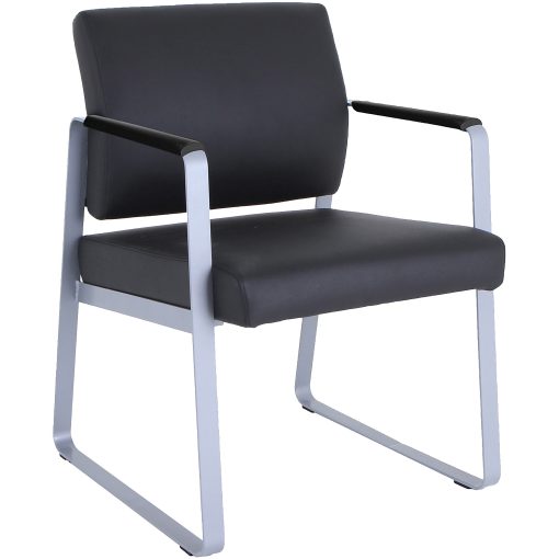 Lorell® Healthcare Seating Guest Chair, Black - Image 2