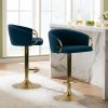 Ave Six Lillian Oval-Back Chair, Klein Azure/Light Brown 3