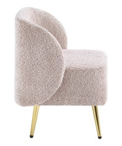 Office Star Abrina Fabric Vanity Accent Chair, Dusty Rose 2