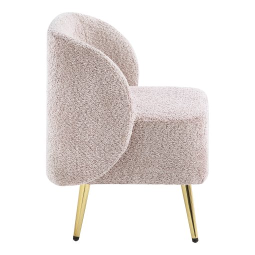 Office Star Abrina Fabric Vanity Accent Chair, Dusty Rose - Image 2