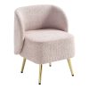 Office Star Abrina Fabric Vanity Accent Chair, Dusty Rose